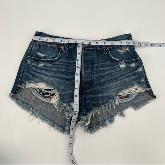 Abercrombie & Fitch Festival High Rise Cut Off Button Fly Shorts Size 2 Women’s - Picture 4 of 8